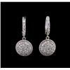 1.33ctw Diamond Earrings - 14KT White Gold