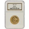 1897 NGC MS63 $10 Liberty Head Eagle Gold Coin