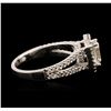 Image 3 : 14KT White Gold EGL USA Certified 1.36ctw Diamond Ring