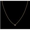 Image 2 : 0.09ct Diamond Necklace - 14KT Yellow Gold