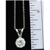 Image 5 : 0.94ct Diamond Pendant With Chain - 14K White Gold