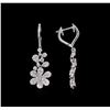 Image 2 : 2.71ctw Diamond Earrings - 18KT White Gold