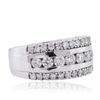 Image 2 : 14KT White Gold 1.40ctw Diamond Ring