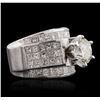 Image 1 : 18KT White Gold 4.64ctw Diamond Ring