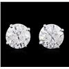 Image 1 : 14KT White Gold 1.74ctw Diamond Stud Earrings