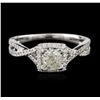 Image 2 : 14KT White Gold 0.67ctw Diamond Ring