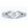 Image 3 : EGL Cert 1.57ctw Diamond Ring - 14KT White Gold