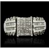 Image 2 : 14KT White Gold 1.05ctw Diamond Ring
