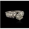 Image 1 : 14KT White Gold 1.58ctw Diamond Ring