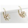 Image 2 : 0.78ctw Diamond Earrings - 14KT Yellow  Gold