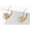 Image 3 : 0.78ctw Diamond Earrings - 14KT Yellow  Gold