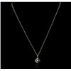 Image 2 : 14KT Yellow Gold 0.02ct Diamond Pendant With Chain