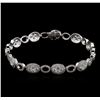 Image 1 : 5.23ctw Diamond Bracelet - 18KT White Gold