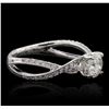 Image 1 : 14KT White Gold 1.50ctw Diamond  Ring
