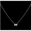 Image 2 : 0.13ctw Diamond Necklace - 14KT Yellow Gold