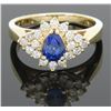 Image 8 : 0.92ct Sapphire and Diamond Ring - 14KT Yellow Gold