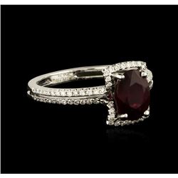 18KT White Gold 1.92ct Ruby and Diamond Ring