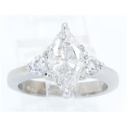 1.86ctw Certified Diamond Ring - 14K White Gold