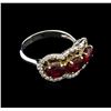 Image 1 : 3.16ctw Ruby and Diamond Ring - 14KT Two-Tone Gold