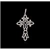 Image 1 : 0.93ctw Diamond Pendant - 18KT White Gold
