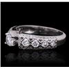 Image 1 : 14KT White Gold 1.14ctw Diamond Ring