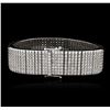 Image 2 : 14KT White Gold 15.43ctw Diamond Bracelet