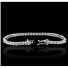 Image 3 : 14KT White Gold 6.12ctw Diamond Tennis Bracelet