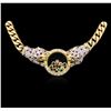 Image 2 : 18KT Yellow Gold 2.98ctw Ruby, Emerald and Diamond Ensemble