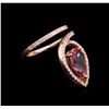 Image 2 : 2.36ct Pink Tourmaline and Diamond Ring - 14KT Rose Gold