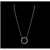 Image 2 : 14KT Yellow Gold 0.90ctw Diamond Pendant With Chain