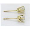 Image 3 : 0.73ctw Diamond Stud Earrings - 14KT Yellow Gold