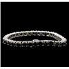 Image 2 : 18.01ctw Fancy Black Diamond Tennis Bracelet - 14KT White Gold