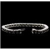 Image 3 : 18.01ctw Fancy Black Diamond Tennis Bracelet - 14KT White Gold