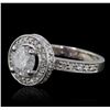 Image 1 : 14KT White Gold 2.00ctw Diamond Ring
