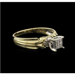 0.15ctw Diamond Ring - 14KT Two-Tone Gold