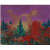 Image 1 : BEAULIEU, Paul Vanier, R.C.A., 1910-1990.  "Coucher de Soleil".  Aquarelle, signée et datée "71"....