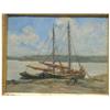Image 1 : CLAYES, Berthe Des, A.R.C.A., 1877-1968.  "Low Tide".  Huile sur panneau, signée.  Titrée verso....