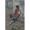 Image 1 : BIRREN, Joseph Pierre, 1864-1933.  "His Master's Best Friend".  Huile sur toile contrecollée sur...