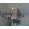 Image 1 : MARONIEZ, Georges Philibert Charles, 1865-1933.  "Retour des Pêcheurs"....