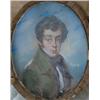 Image 1 : ACKER, Johannes Baptiste Van, 1794-1863.  "Portrait d'Homme".  Aquarelle, signée, ovale.  École f...