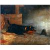 Image 1 : École anglaise 19e S./19th C. English School.  "Terrier waiting for the Mouse's Return".  Huile s...