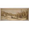 Image 1 : BOLDUC, Yvonne, 1905-   .  "Le Halage du Bois".  Mélange sur panneau, signé....
