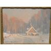 Image 1 : RIORDON, John Eric, A.R.C.A., 1906-1948.  "The Last Rays, Laurentians".  Huile sur panneau, signé...