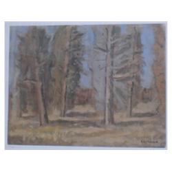 COSGROVE, Stanley Morel, R.C.A., 1911-2002.  "Les Arbres".  Lithographie, initialée, datée "94" e...