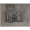 Image 1 : NEUMANN, Ernest, 1907-1955.  "The Market at the Nelson Monument, Montreal".  Eau-forte, signée et...