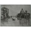 Image 1 : ARMINGTON, Caroline Helena, 1875-1939.  "Le Pont Royal, Paris", "Le Grand Canal, Venise".  2 eau-...
