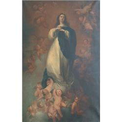 DUBÉ, Louis Théodore, 1861-1925.  "D'Après/After MURILLO, Bartolomé Esteban, 1617-1682.  "The Imm...