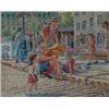 Image 1 : RAVARY, Marcel, 1940-    .  "Les Enfants dans le vieux Montréal".  Huile sur toile, signée.  Oil...