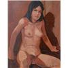 Image 1 : LECOR, Paul, (Tex), 1937-    . "Jeune Fille".  Huile sur toile, signée.  Oil on canvas, signed....