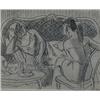 Image 1 : GOLDBERG, Eric, 1890-1969.  "Tea Time".  Mélange, signé.  Mixed media, signed....